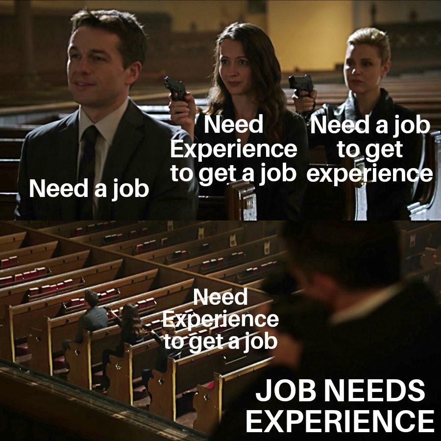 Need experience for job and job for experience